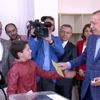 Cumhurbaşkanı Erdoğan, torunu ile oy kullandı! Cumhurbaşkanı Erdoğan, torunu ile oy kullandı!