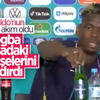 Pogba basın toplantısında önündeki birayı kaldırdı Pogba basın toplantısında önündeki birayı kaldırdı