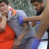 Oğlu kaza yapan annenin yardım çırpınışları