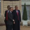 Trump, gerginlik yaşadığı Macron'un elini sıkmadı