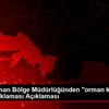 Muğla Orman Bölge Müdürlüğünden "orman katliamı" iddiası ...