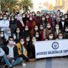 Lösemiye dikkat çekmek için maske taktılar