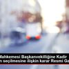 Anayasa Mahkemesi Başkanvekilliğine Kadir Özkaya nın ... Anayasa Mahkemesi Başkanvekilliğine Kadir Özkaya nın ...