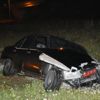 ﻿Şarampole devrilen otomobilin şoförü kaza yerinden kaçtı