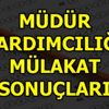 Müdür Yardımcılığı mülakat sonuçları açıklandı! Müdür Yardımcılığı mülakat sonuçları açıklandı!