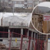 Göçük tehlikesine karşı 'naylonlu' önlem Göçük tehlikesine karşı 'naylonlu' önlem