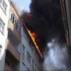 Ataşehir'de 7 katlı binada yangın çıktı