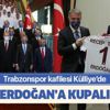 Başkan Recep Tayyip Erdoğan’a kupalı ziyaret! Ziraat Türkiye Kupası şampiyonu Trabzonspor Külliye’de