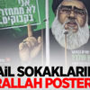 İsrail sokaklarında Nasrallah posterleri! İsrail sokaklarında Nasrallah posterleri!