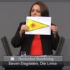 Kürsüde YPG paçavrası açtı!