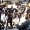 Kadın basketbolcular yumruk yumruğa! Kadın basketbolcular yumruk yumruğa!