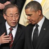 Obama Ban Ki-mun ile görüştü Obama Ban Ki-mun ile görüştü