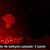 Niğde de tır ile kamyon çarpıştı: 2 yaralı Niğde de tır ile kamyon çarpıştı: 2 yaralı