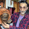 Deriden maske yapan adama büyük ilgi Deriden maske yapan adama büyük ilgi