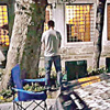 Ahlaksızlar: Cami duvarına pislediler Ahlaksızlar: Cami duvarına pislediler