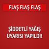 Meteorolojiden kuvvetli yağış uyarısı Meteorolojiden kuvvetli yağış uyarısı