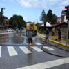 Sapanca Caddeler Periyodik Olarak Yıkanıyor Sapanca Caddeler Periyodik Olarak Yıkanıyor