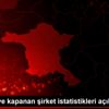 Kurulan ve kapanan şirket istatistikleri açıklandı