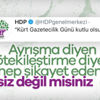 HDP, gazeteciliği de ayrıştırdı