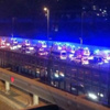 Boğaziçi Köprüsü'nden geçen ambulanslar korkuttu Boğaziçi Köprüsü'nden geçen ambulanslar korkuttu