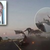Sinema oyuncusu arabadan fırladı Sinema oyuncusu arabadan fırladı