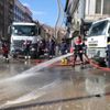Hakkari de cadde ve sokaklar dezenfekte edildi