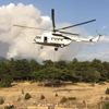 Ege Rallisi'nde araç yangını Ege Rallisi'nde araç yangını