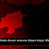 Tren yolu ihata duvarı arasına düşen kişiyi itfaiye ...