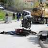 Vidanjörün çarptığı motosiklet sürücüsü hayatını kaybetti Vidanjörün çarptığı motosiklet sürücüsü hayatını kaybetti