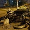 Park halindeki tıra çarptı, motoru metrelerce fırladı Park halindeki tıra çarptı, motoru metrelerce fırladı
