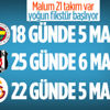 Süper Lig takımlarını bekleyen yoğun fikstür Süper Lig takımlarını bekleyen yoğun fikstür