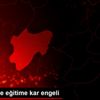 Kayseri de eğitime kar engeli