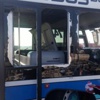 Havalimanındaki Patlama Otobüsü Bu Hale Getirdi Havalimanındaki Patlama Otobüsü Bu Hale Getirdi