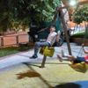 Faciadan dönüldü! Freni boşalan kamyon çocuk parkına daldı