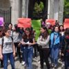 İstanbul Üniversitesi öğrencilerinden tacize karşı eylem İstanbul Üniversitesi öğrencilerinden tacize karşı eylem