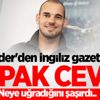 Sneijder'den İngiliz gazeteciye kapak cevap Sneijder'den İngiliz gazeteciye kapak cevap