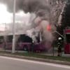 Tokat ta, belediye otobüsünün motoru alev aldı Tokat ta, belediye otobüsünün motoru alev aldı