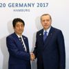 Erdoğan, Japonya Başbakanı Abe'yle görüştü Erdoğan, Japonya Başbakanı Abe'yle görüştü