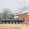 Afrin'de terör örgütü hedefleri vuruluyor Afrin'de terör örgütü hedefleri vuruluyor