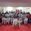 Taekwondo sporcuları kuşak bağladı