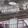 İstanbul Fatih'te yangın: Balkonda can pazarı