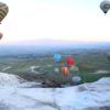 Pamukkale de balonlar 153 bin kişiyi uçurdu Pamukkale de balonlar 153 bin kişiyi uçurdu