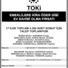EMEKLİLERE KİRA ÖDER GİBİ EV SAHİBİ OLMA FIRSATI EMEKLİLERE KİRA ÖDER GİBİ EV SAHİBİ OLMA FIRSATI