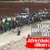 Afrin'de PKK'lıların protesto yürüyüşü