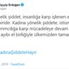 Başkan Erdoğan'dan kadına yönelik şiddetle mücadele mesajı