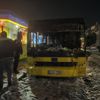 İstanbul'da park halindeki İETT otobüsü yandı