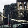 Şiddetli rüzgar okul inşaatının iskelesini çökertti Şiddetli rüzgar okul inşaatının iskelesini çökertti