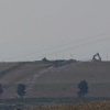 Türkiye'nin yeni karakolundan ilk fotoğraflar, Türk askeri ve YPG bayrakları