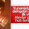Alevlerin arasında kalan Yunan dehşeti kaydetti