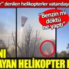 ﻿Yangını ıskalayan helikopter pilotu